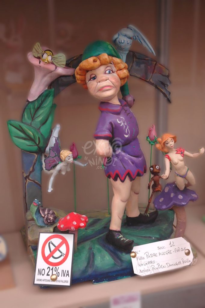 Año 2013, falla Padre Alegre, Enrique Navarro, sección duodécima Infantil, Artista: Rubén Domínguez Padilla.