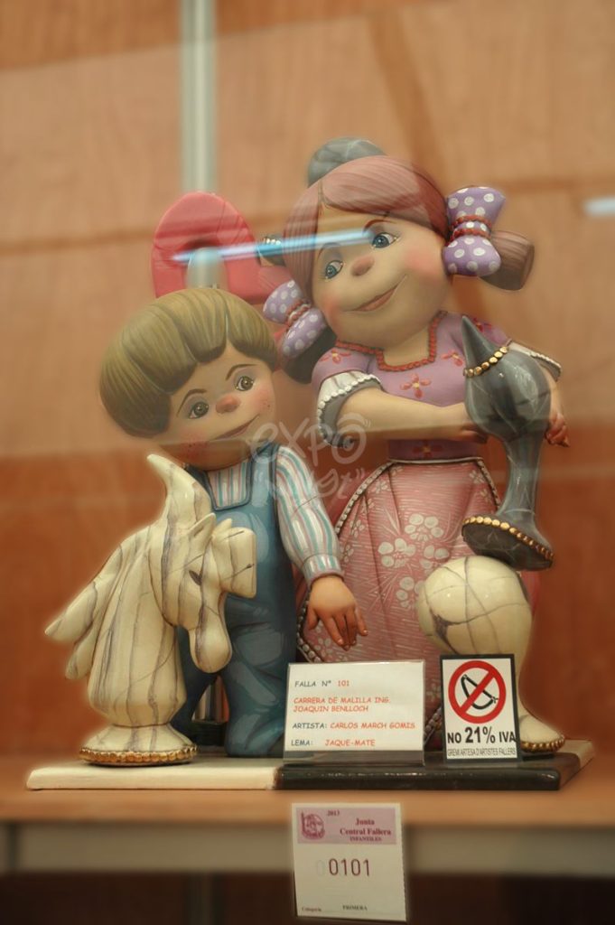 Año 2013, falla Carretera Malilla, Ingeniero Joaquín Benlloch, sección primera Infantil, Artista: Carlos March Gomis.