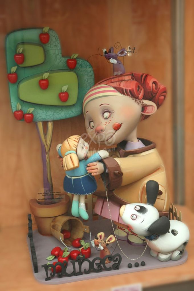 Año 2013, falla Virgen de la Cabeza, José Mª Mortes Lerma, sección primera Infantil, Artista: Mari Carmen Camacho.