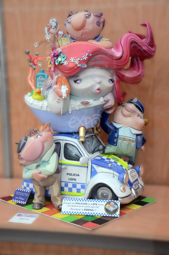 Año 2014, falla Almirante Cadarso, Conde Altea, sección especial Infantil, Artista: José Gallego Gallego.