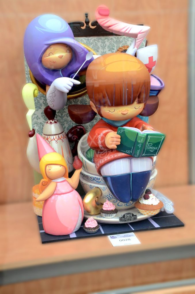 Año 2014, falla Cuba, Literato Azorín, sección especial Infantil, Artista: Sergio Amar Medina.