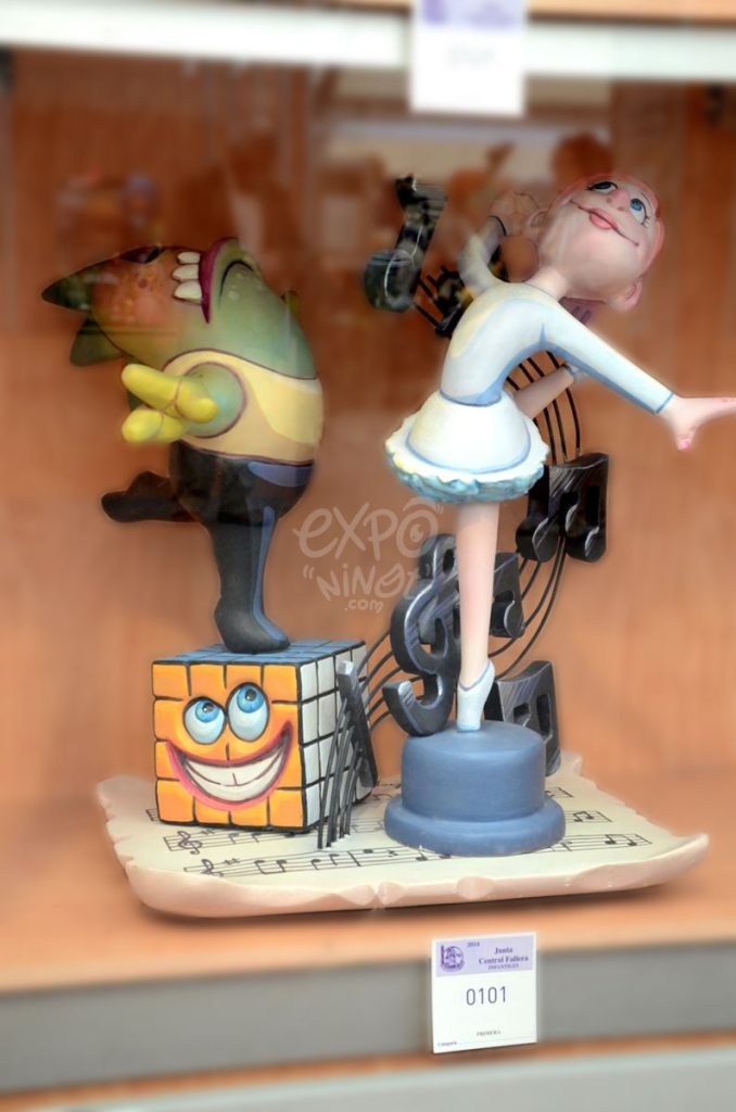 Año 2014, falla Carretera Malilla, Ingeniero Joaquín Benlloch, sección primera Infantil, Artista: Fernando Martínez.
