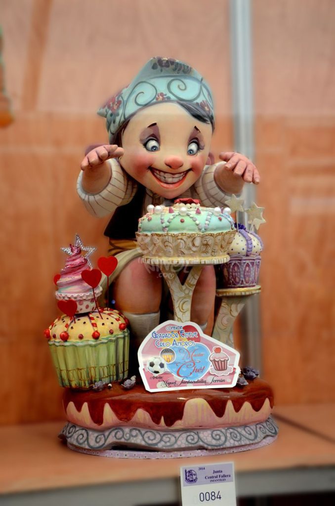 Año 2014, falla Grabador Esteve, Cirilo Amorós, sección primera Infantil, Artista: Miguel Santaeulalia Serrán.