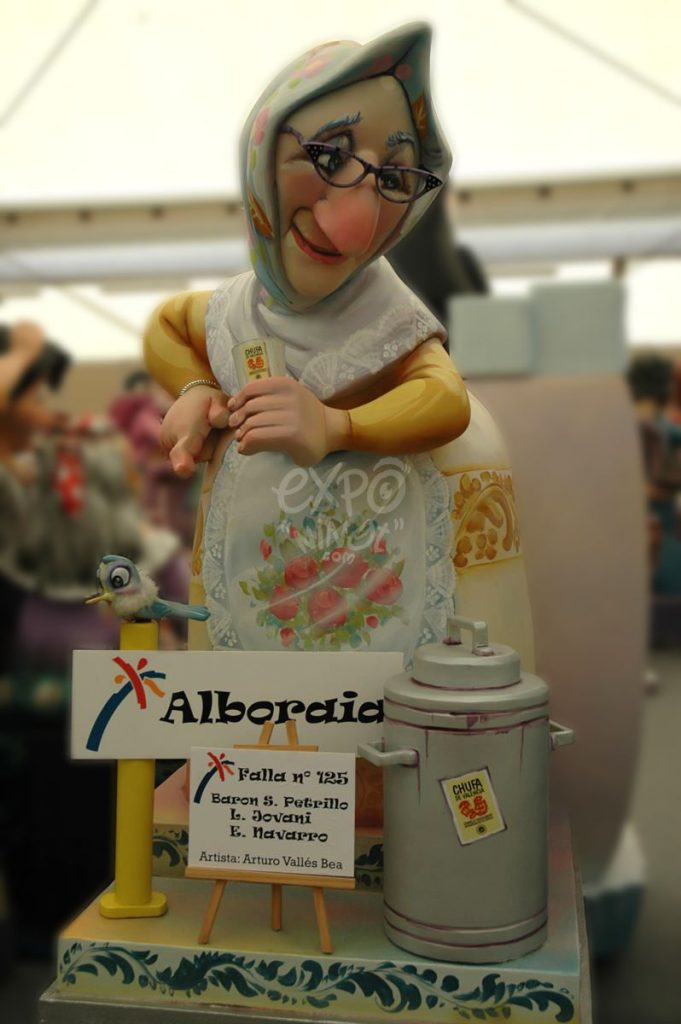 Año 2012, falla Barón San Petrillo L. Jovani, sección segunda a, Artista: Arturo Vallés Bea.
