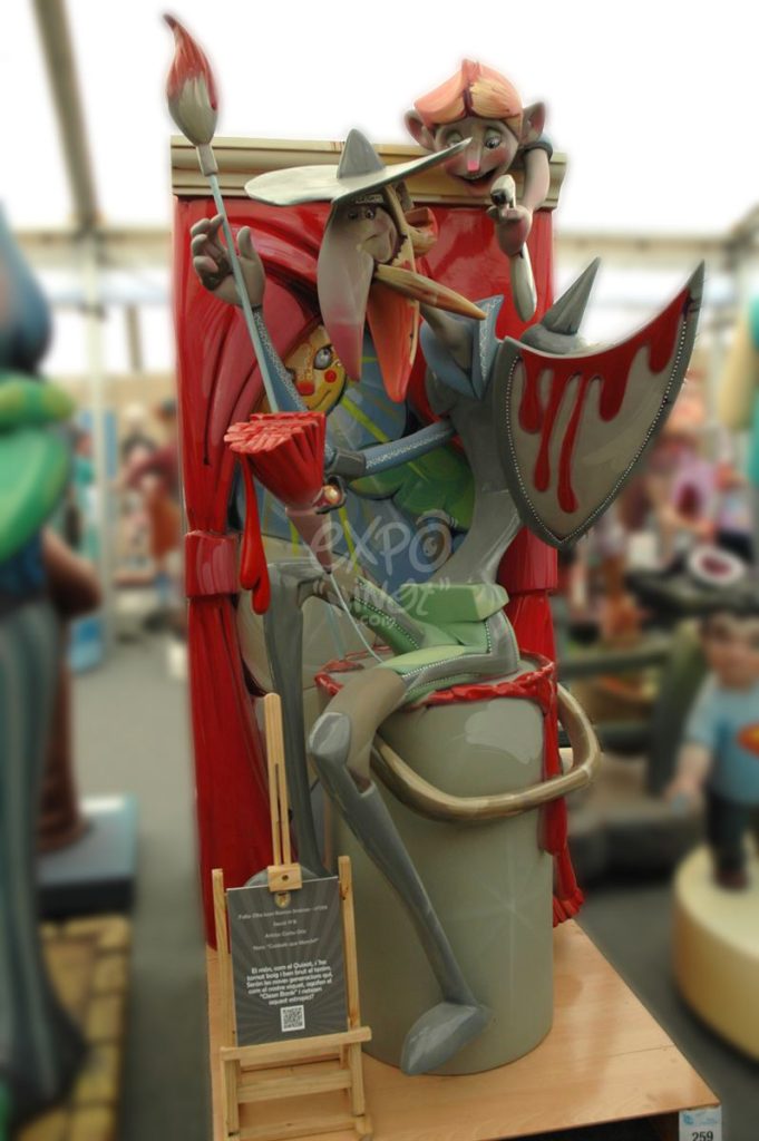 Año 2012, falla Oltá Juan Ramón Jiménez, sección primera b, Artista: Carlos Orts Doménech.