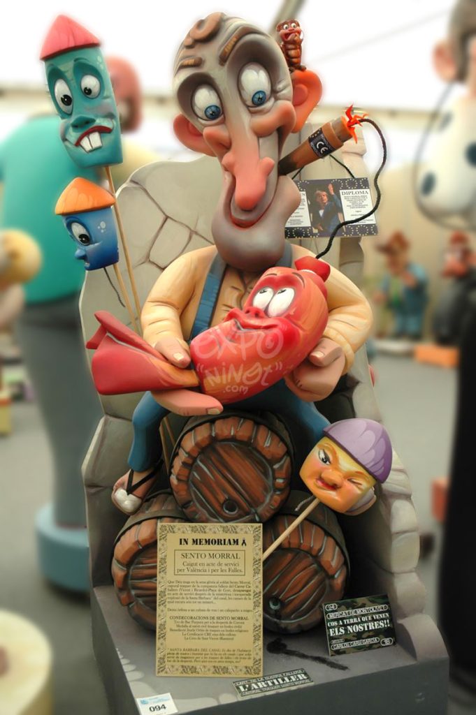 Año 2012, falla Plaza Mercado de Monteolivete, sección primera b, Artista: Carlos Carsí García.