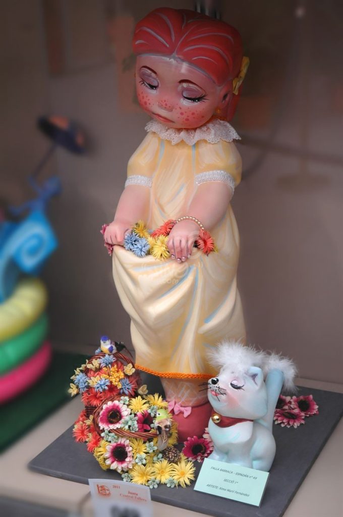 Año 2011, Falla Barraca Espadán, sección primera Infantil, Artista: Ximo Martí Fernández.