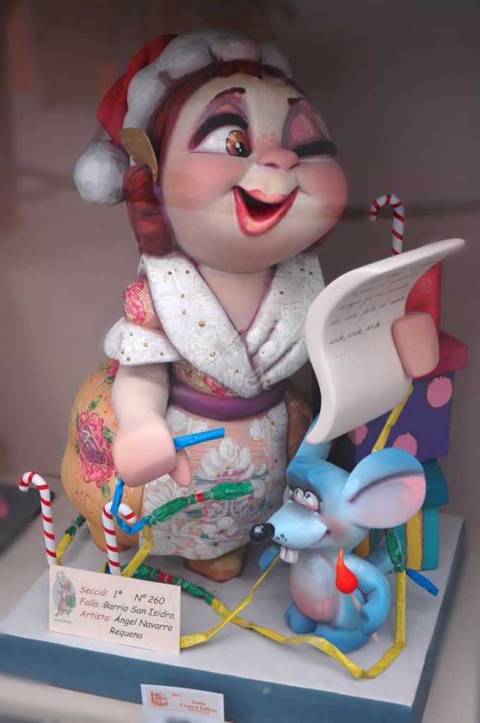 Año 2011, Falla Barrio de San Isidro, sección primera Infantil, Artista: Ángel Navarro Requena.
