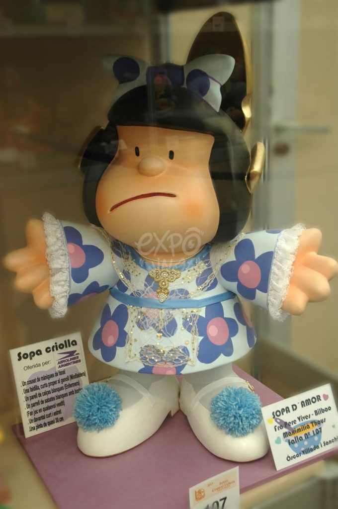 Año 2011, Falla Bilbao Maximiliano Thous, sección segunda Infantil, Artista: Óscar Villada Sanchis.
