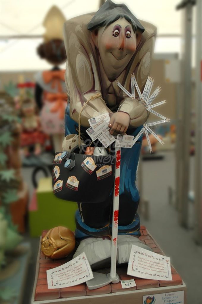 Año 2011, falla Borrull Socors, sección cuarta a, Artista: Juane Cortell Dasca.