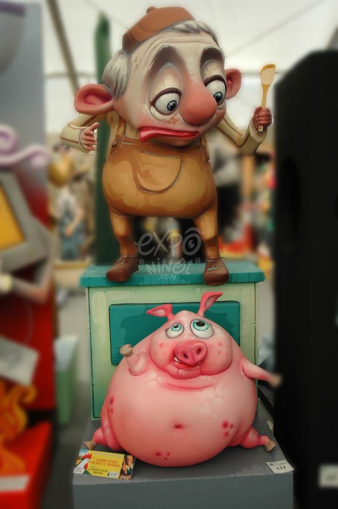 Año 2011, Falla Carrera. San Luis Avenida Doctor Waksman, sección sexta Infantil, Artista: José Acebes Rodríguez.