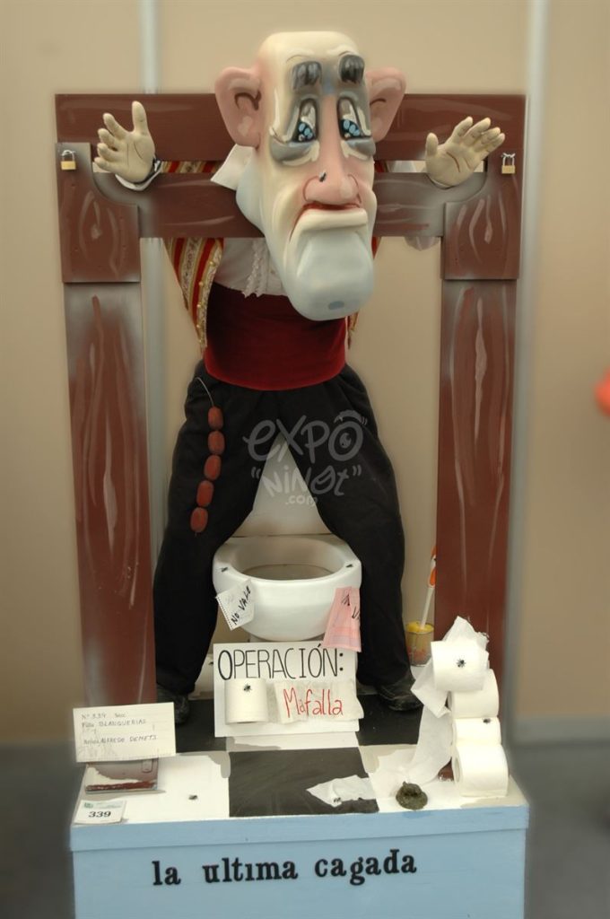 Año 2011, Falla Doctor Oloriz Arzobispo Fabian y Fuero, sección tercera Infantil, Artista: Raúl Martínez Ruíz.
