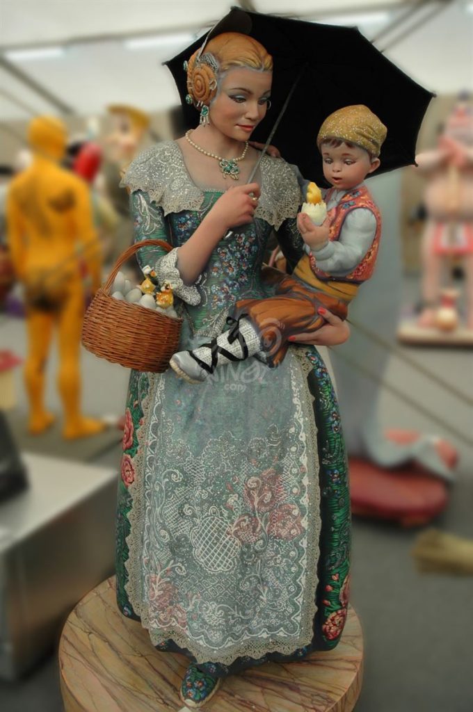 Año 2011, Falla Palleter Erudito Orellana, sección cuarta Infantil, Artista: Miguel Hernández Agüelo (Miguel Hache).