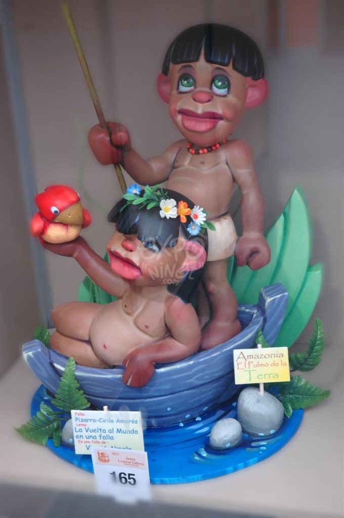 Año 2011, Falla Pizarro Cirilo Amorós, sección primera Infantil, Artista: Vicente Almela Caballé.