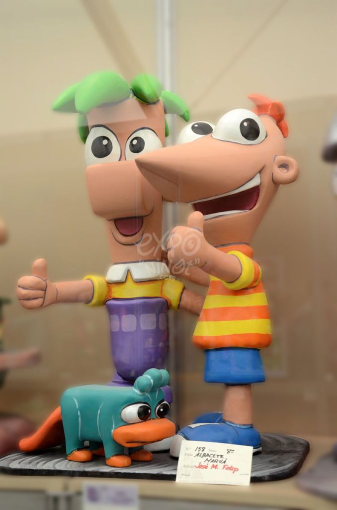 Año 2014, falla Albacete, Marvá, sección octava Infantil, Artista: José Manuel Felip Gómez.