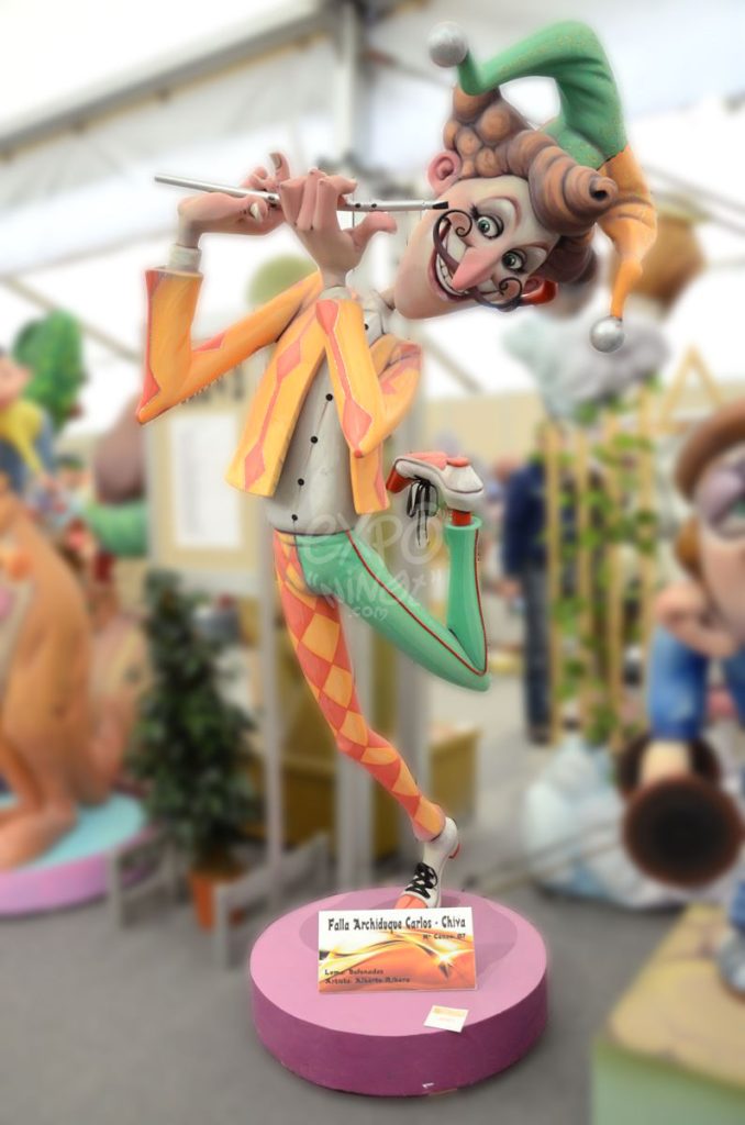 Año 2014, falla Archiduque Carlos, Chiva, sección quinta a, Artista: Alberto Ribera Fernández.