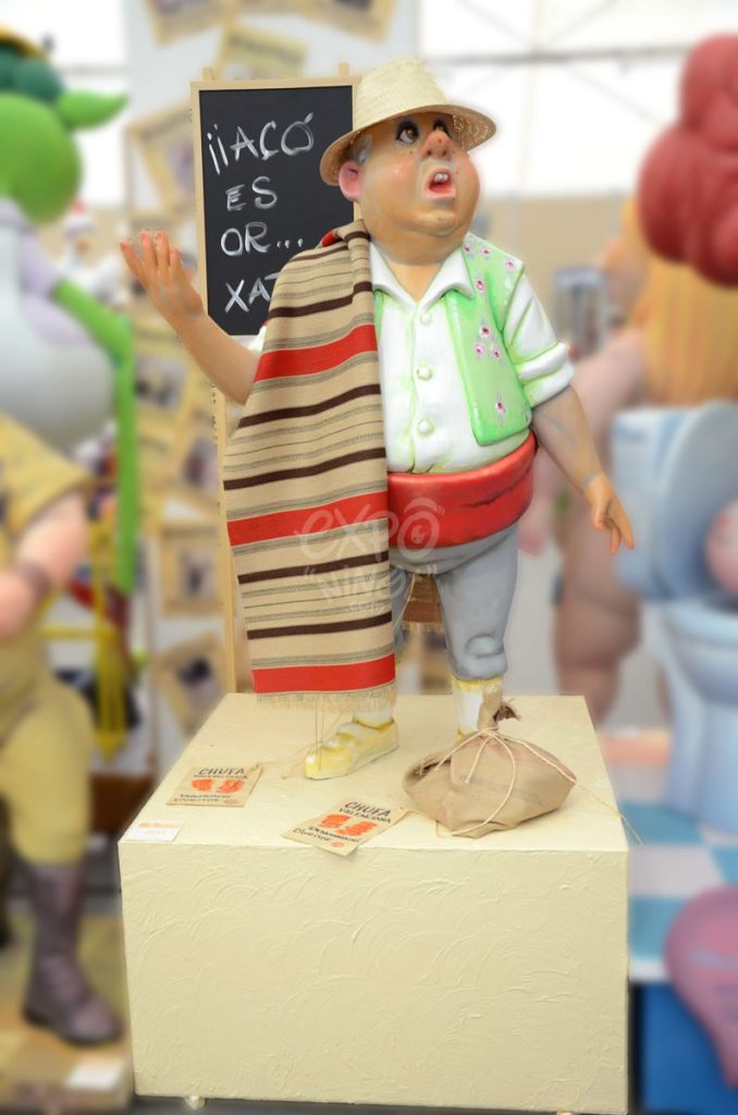 Año 2014, falla Avenida de la Plata, General Urrutia, sección sexta c, Artista: Juanjo García López.