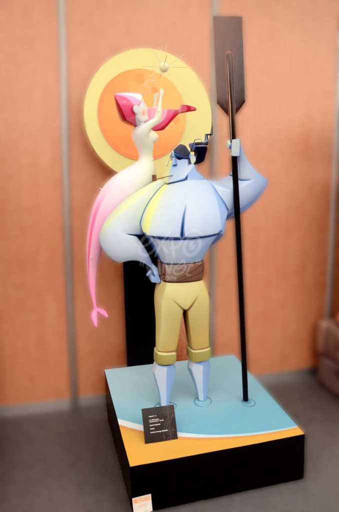 Año 2014, falla Avenida Malvarrosa, Ponz, Cavite, sección especial, Artista: Antonio Verdugo Ballester.