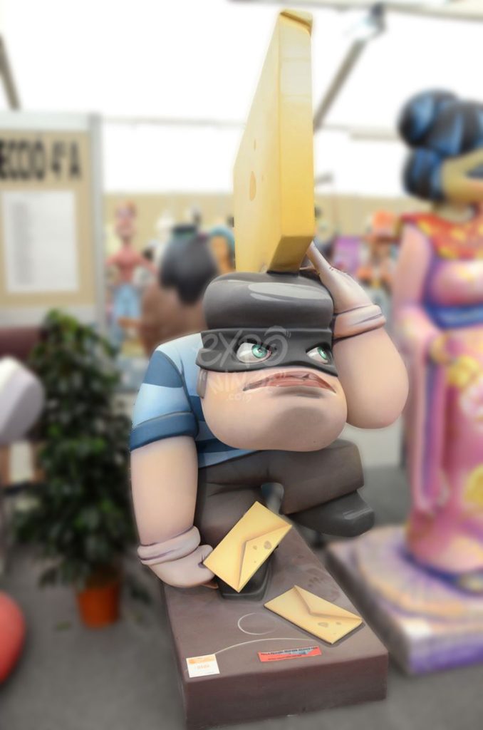 Año 2014, falla Avenida Primado Reig, San Vicente Paul, sección cuarta b, Artista: Carlos López Martínez.