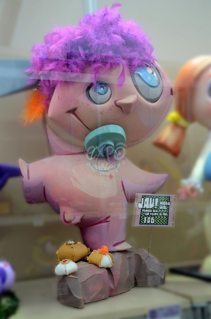 Año 2014, falla Avenida Primado Reig, San Vicente Paul, sección décima Infantil, Artista: Mario Gual del Olmo.