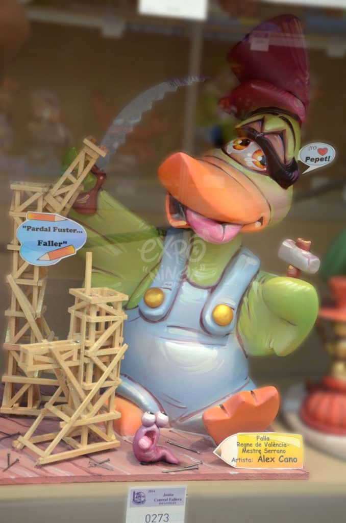 Año 2014, falla Avenida Regne de Valencia, Maestro Serrano, sección décima Infantil, Artista: Alejandro Cano Hernández.