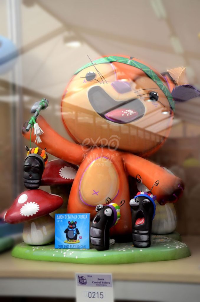 Año 2014, falla Barón de Patraix, Cuenca, sección decimotercera Infantil, Artista: José Luis Platero Cosí.