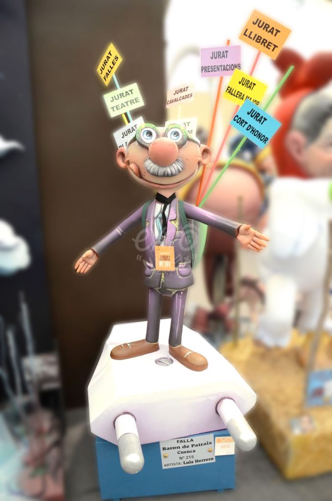 Año 2014, falla Barón de Patraix, Cuenca, sección quinta a, Artista: Luis Herrero Gargallo.