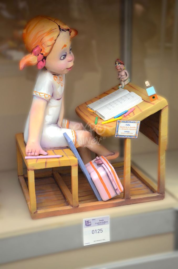 Año 2014, falla Barón San Petrillo, L. Jovani, sección duodécima Infantil, Artista: Arturo Vallés Bea.