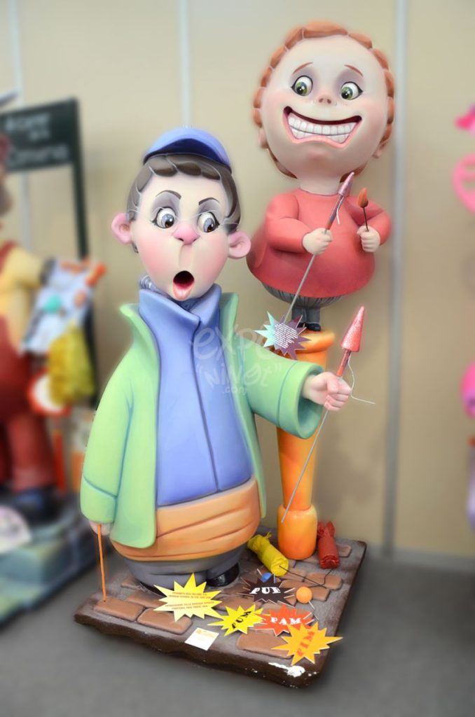 Año 2014, falla Barraca, Espadán, sección segunda a, Artista: Francisco Torres.