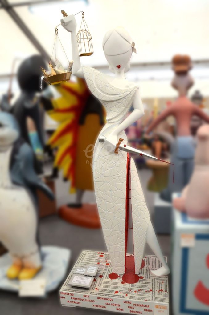 Año 2014, falla Blanquerías, sección séptima b, Artista: Francisco Real Pérez.
