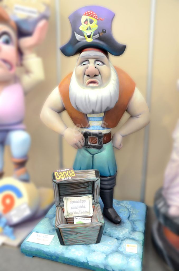 Año 2014, falla Blocs Platja, sección tercera a, Artista: Miguel Delegido Cabrito.