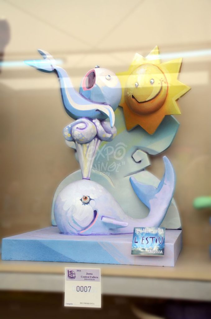 Año 2014, falla Borrull, – Turia · Infantil Artista: Daniel Jiménez Zafrilla.