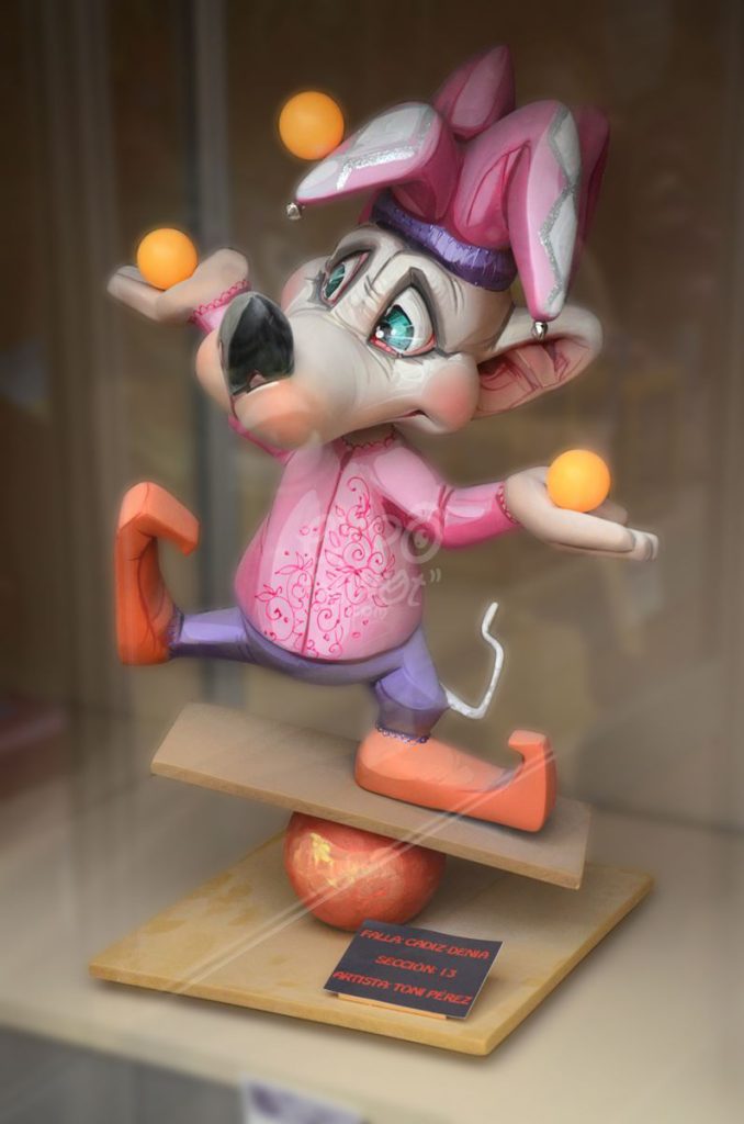 Año 2014, falla Cádiz, Denia, sección decimotercera Infantil, Artista: Toni Pérez.