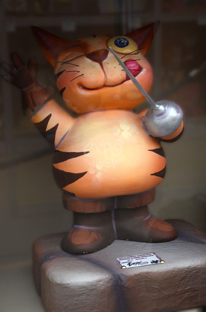 Año 2014, falla Camino Barcelona, Travesía Moncada, sección novena Infantil, Artista: Toni Fornes Quijano.