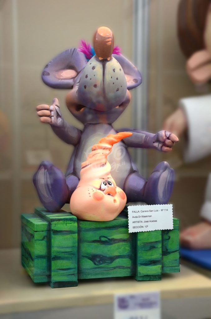 Año 2014, falla Carrera San Luis, Avenida Doctor Waksman, sección décima Infantil, Artista: José Acebes Rodríguez.