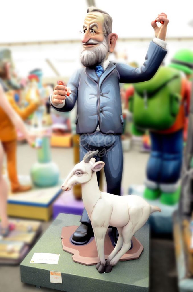 Año 2014, falla Carretera Malilla, Ingeniero Joaquín Benlloch, sección segunda a, Artista: José Ramón Devís Benet.