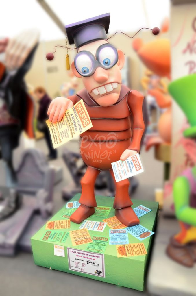 Año 2014, falla Castellón, Segorbe, sección tercera b, Artista: Toni Fornes Quijano.