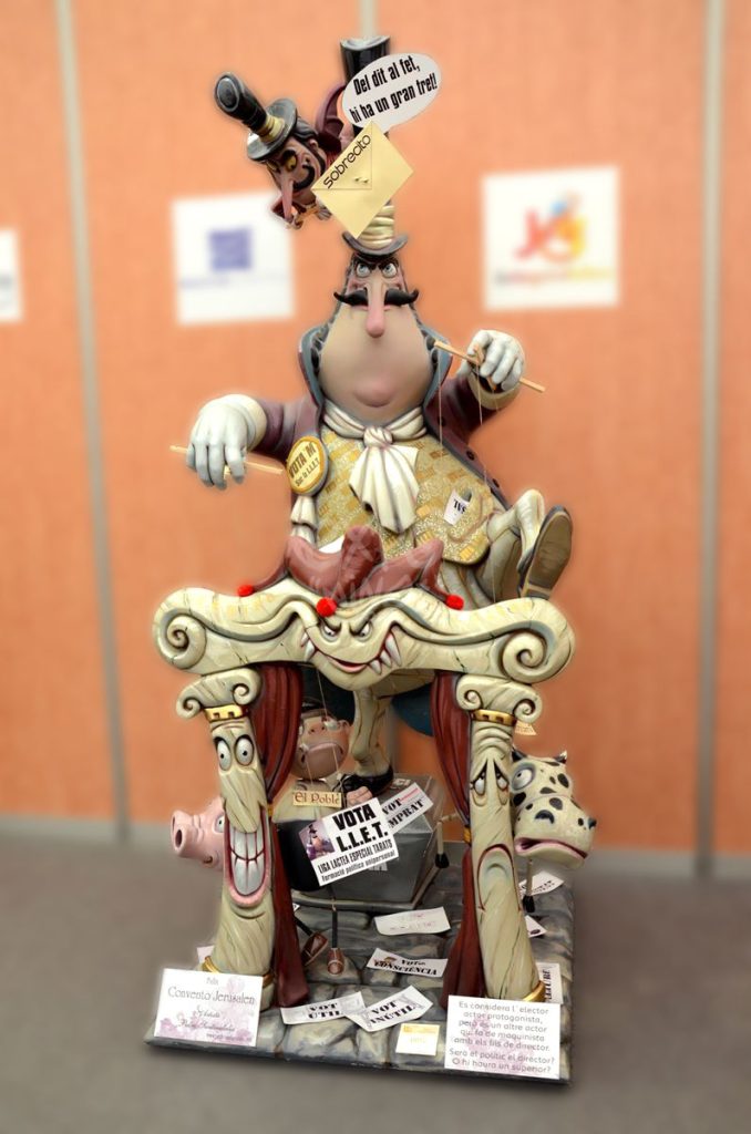 Año 2014, falla Convento Jerusalen, Matemático Marzal, sección especial, Artista: Pedro Santaeulalia Serrán.