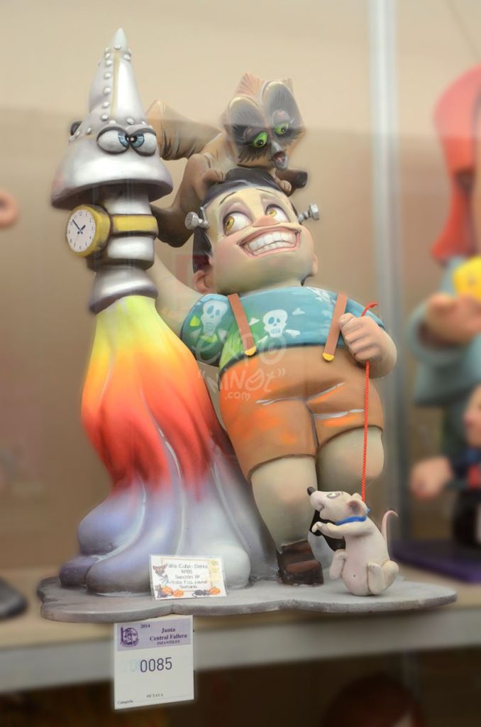 Año 2014, falla Cuba, Denia, sección octava Infantil, Artista: Javier Soriano.