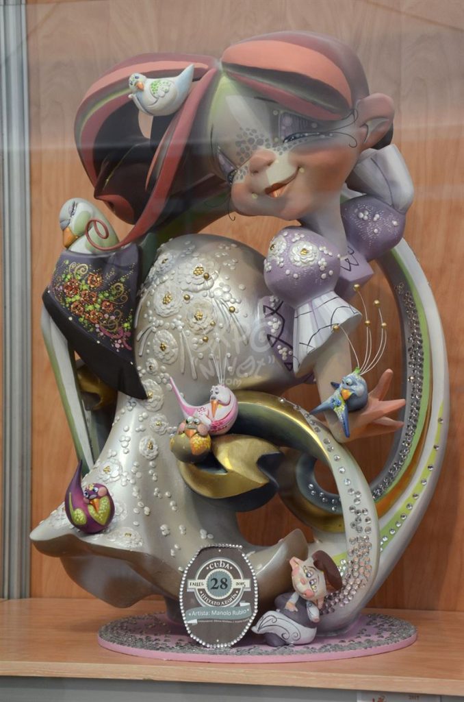 Año 2014, falla Cuba, Literato Azorín, sección primera Infantil, Artista: Manuel Rubio.