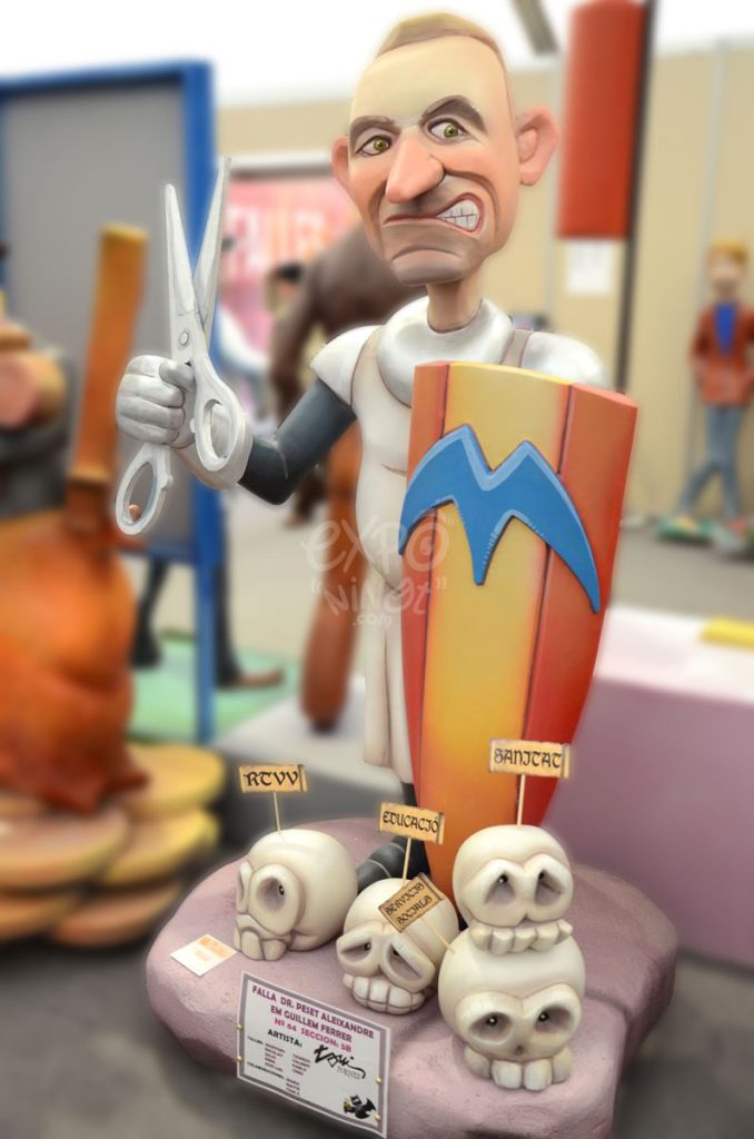 Año 2014, falla Doctor Peset Aleixandre, En Guillen Ferrer, Artista: Toni Fornes Quijano.