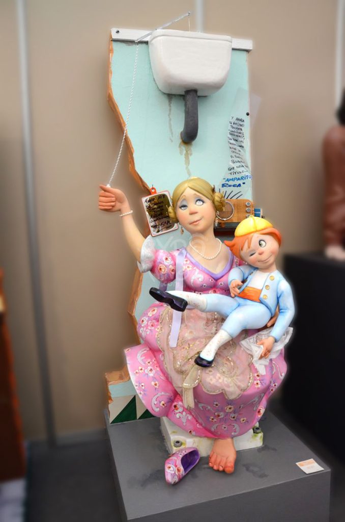 Año 2014, falla Doctor Sanchis Bergón, Turia, sección quinta a, Artista: Juanjo García López.