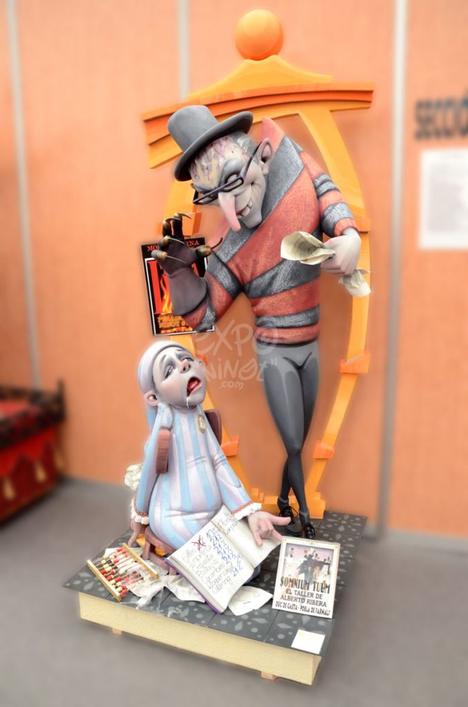 Año 2014, falla Duque de Gaeta, Puebla de Farnals, sección primera a, Artista: Alberto Ribera Fernández.