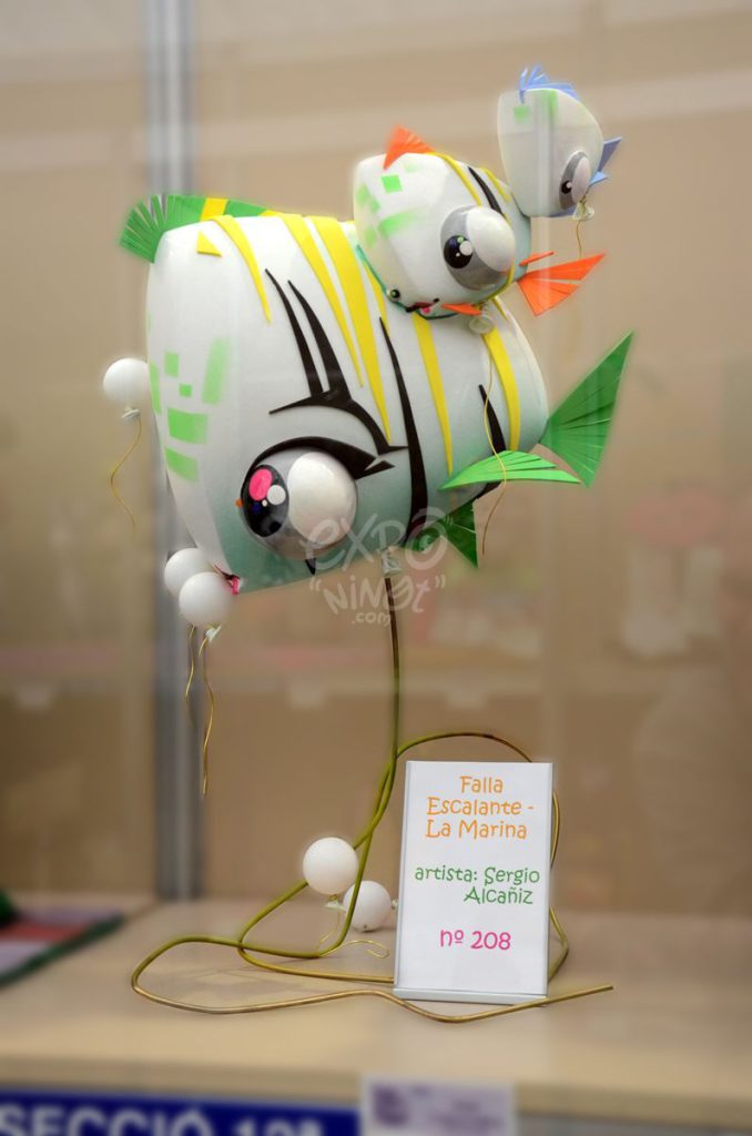 Año 2014, falla Escalante, Marina, sección decimotercera Infantil, Artista: Sergio Alcañiz Valiente.