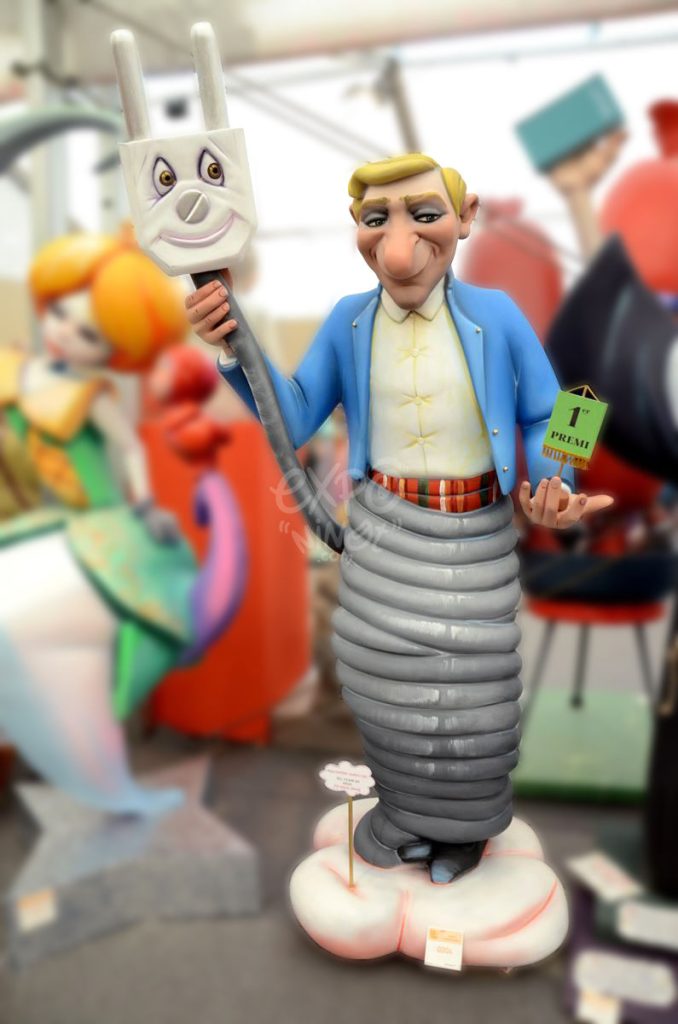 Año 2014, falla Espartero, Gran Vía Ramón y Cajal, sección tercera b, Artista: José Manuel Gramaje Listerri.