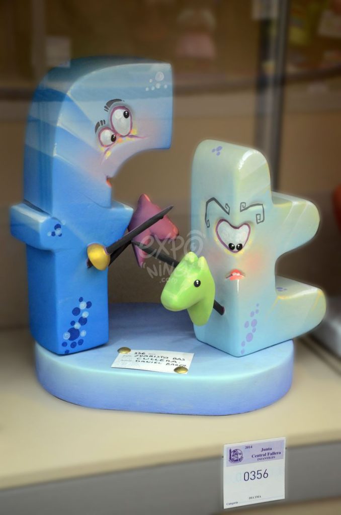 Año 2014, falla Evaristo Bas, Cullera, sección décima Infantil, Artista: Daniel Barea Ortiz.