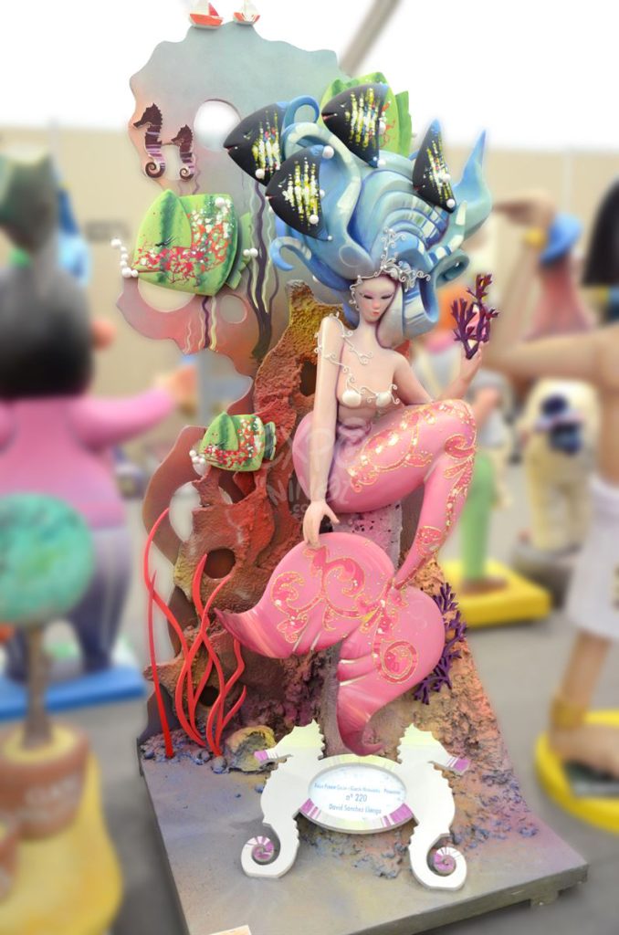 Año 2014, falla Fermín Galán y García Hernández, Primavera, sección sexta a, Artista: David Sánchez Llongo.