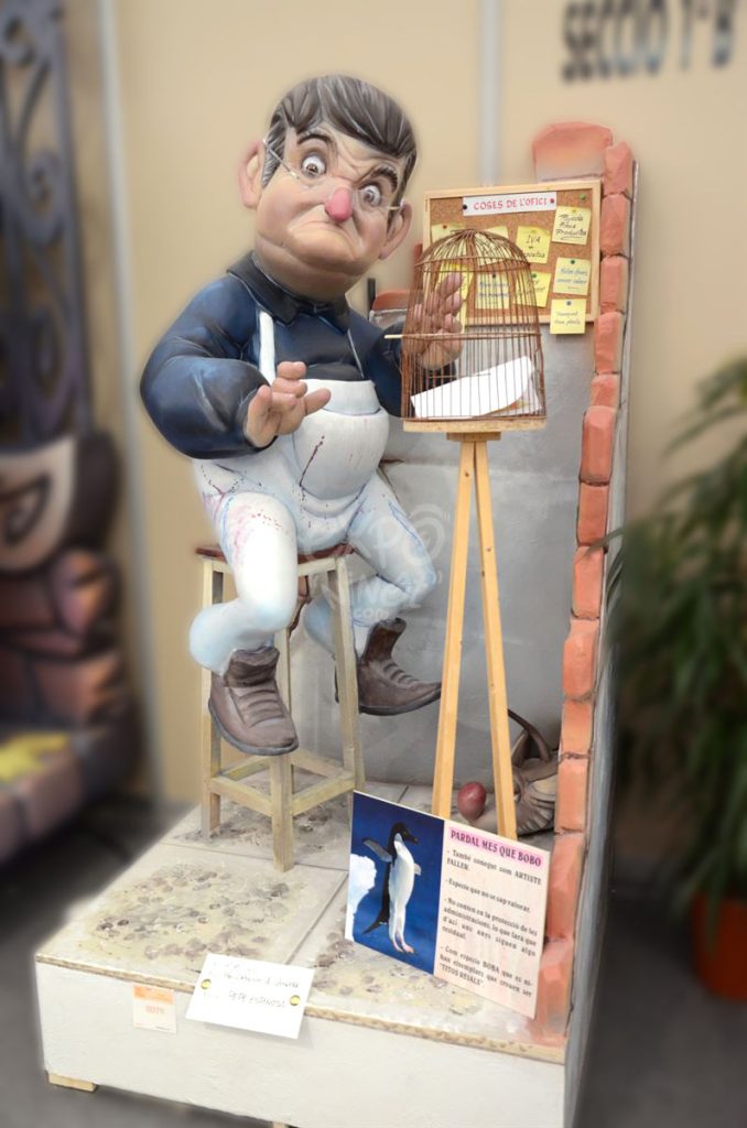 Año 2014, falla Fernando el Católico, Ángel Guimerá, sección primera b, Artista: José Francisco Espinosa Aguilar.