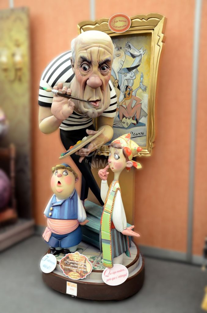 Año 2014, falla Grabador Esteve, Cirilo Amorós, sección primera a, Artista: Miguel Santaeulalia Serrán.