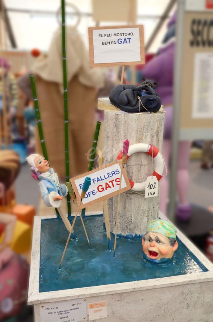 Año 2014, falla Gran Vía Fernando el Católico, Erudito Orellana, sección sexta a, Artista: Juanjo García López.